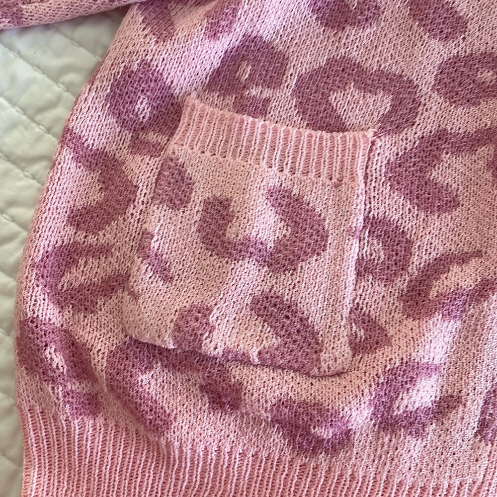 Pink Leopard Cardigan - Picture 3 of 4